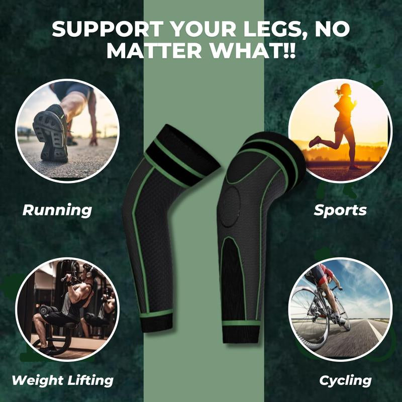 Aicao Sports Knee Pads High Elasticity Breathable Enhanced Leg Protection with Unique Elastic Adjustment Band for Running Basketball Multiple Sports Scenarios Air Circulation Wearable - Nylon