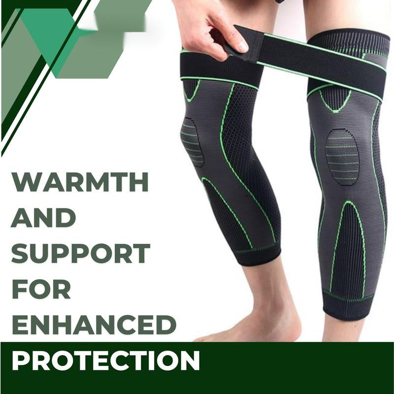 Aicao Sports Knee Pads High Elasticity Breathable Enhanced Leg Protection with Unique Elastic Adjustment Band for Running Basketball Multiple Sports Scenarios Air Circulation Wearable - Nylon