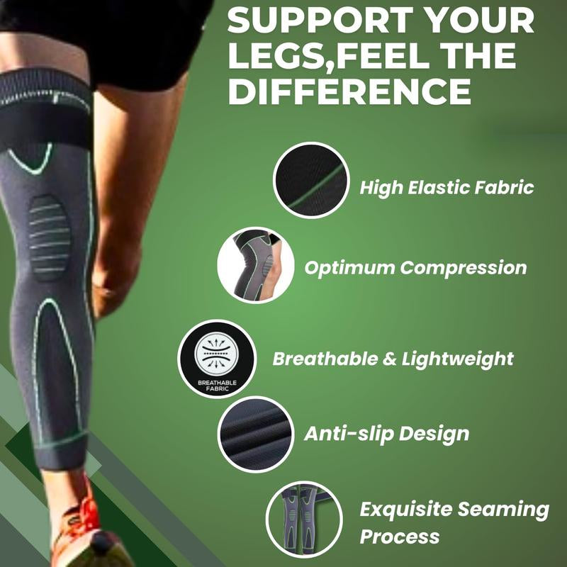 Aicao Sports Knee Pads High Elasticity Breathable Enhanced Leg Protection with Unique Elastic Adjustment Band for Running Basketball Multiple Sports Scenarios Air Circulation Wearable - Nylon