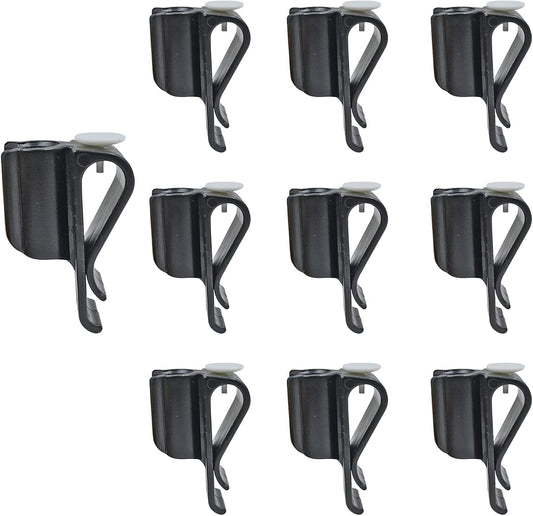 10 Pack Golf Club Bag Clips on Putter Clamp Holder Organizer Value Durable Plastic Black Putting Clip Golf Accessories for Men Women Golfer