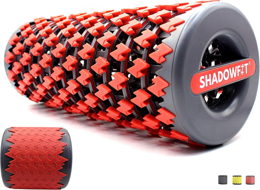 Adjustable  Foam Roller Equipment for Sore Muscle, Tissues ∣ Massage Rollers for Maximum Tension Relief ∣ High Density Foam for Deep Tissue Pain Relief, Thigh, Arms (Red)