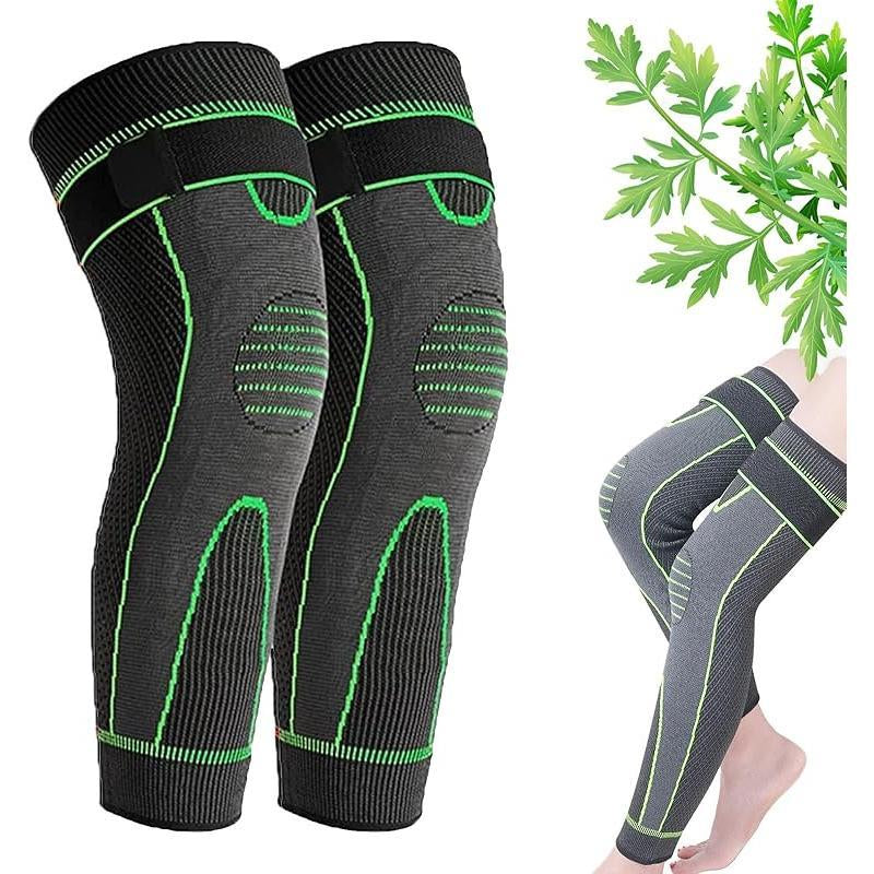 Aicao Sports Knee Pads High Elasticity Breathable Enhanced Leg Protection with Unique Elastic Adjustment Band for Running Basketball Multiple Sports Scenarios Air Circulation Wearable - Nylon