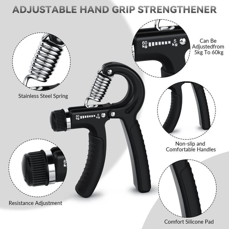 Workout Hand Gripper, 11Lbs-132Lbs Hand Grip Exerciser, Exercise Hand Grip Strengthener, Workout Equipment, Home Gym Equipment, Valentine'S Day Gift