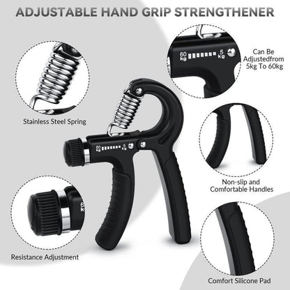 Workout Hand Gripper, 11Lbs-132Lbs Hand Grip Exerciser, Exercise Hand Grip Strengthener, Workout Equipment, Home Gym Equipment, Valentine'S Day Gift