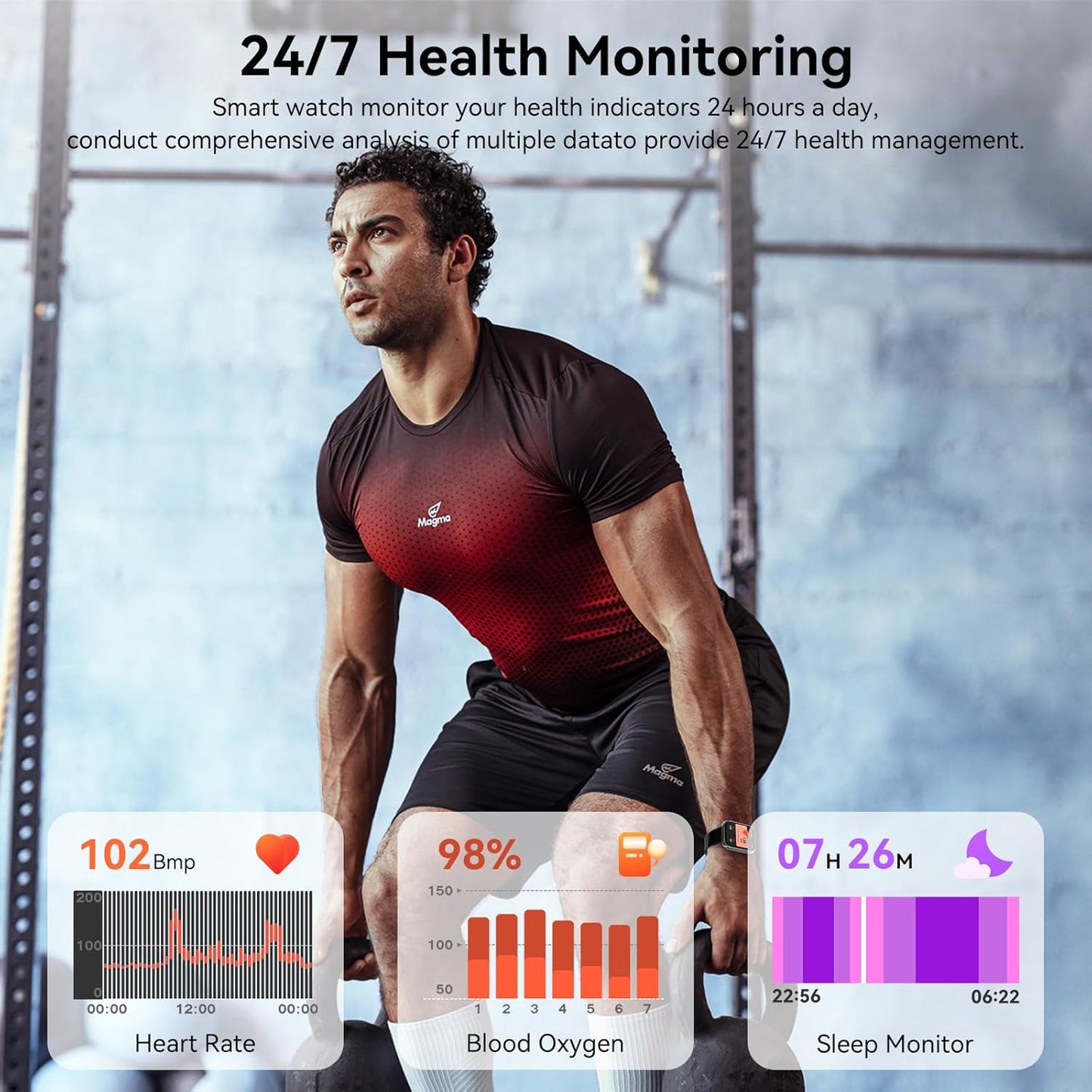 Smart Watch for Men Women, 1.85" HD Fitness Tracker with Bluetooth Calls, 120+ Sport Modes Fitness Watch, Fitness Tracker 24/7 Heart Rate/Sleep Monitor, IP68 Waterproof, Smartwatch for Android/Iphone